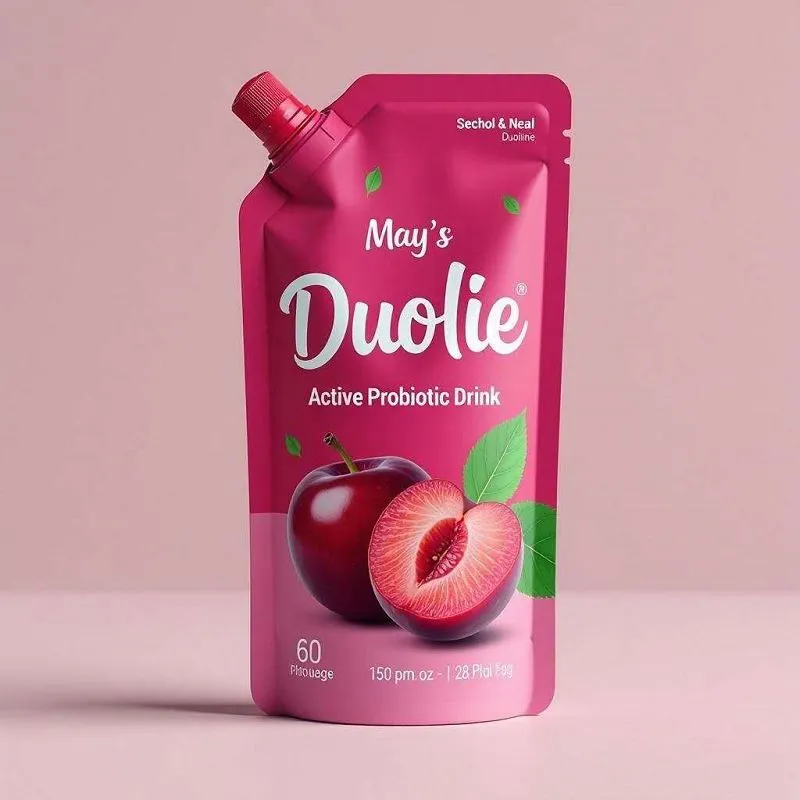 Gyári kifolyótasak Egyedi műanyag újrafelhasználható folyékony álló tasak kiöntővel szósztáskával Italtasak Gyümölcslétasak Doypack