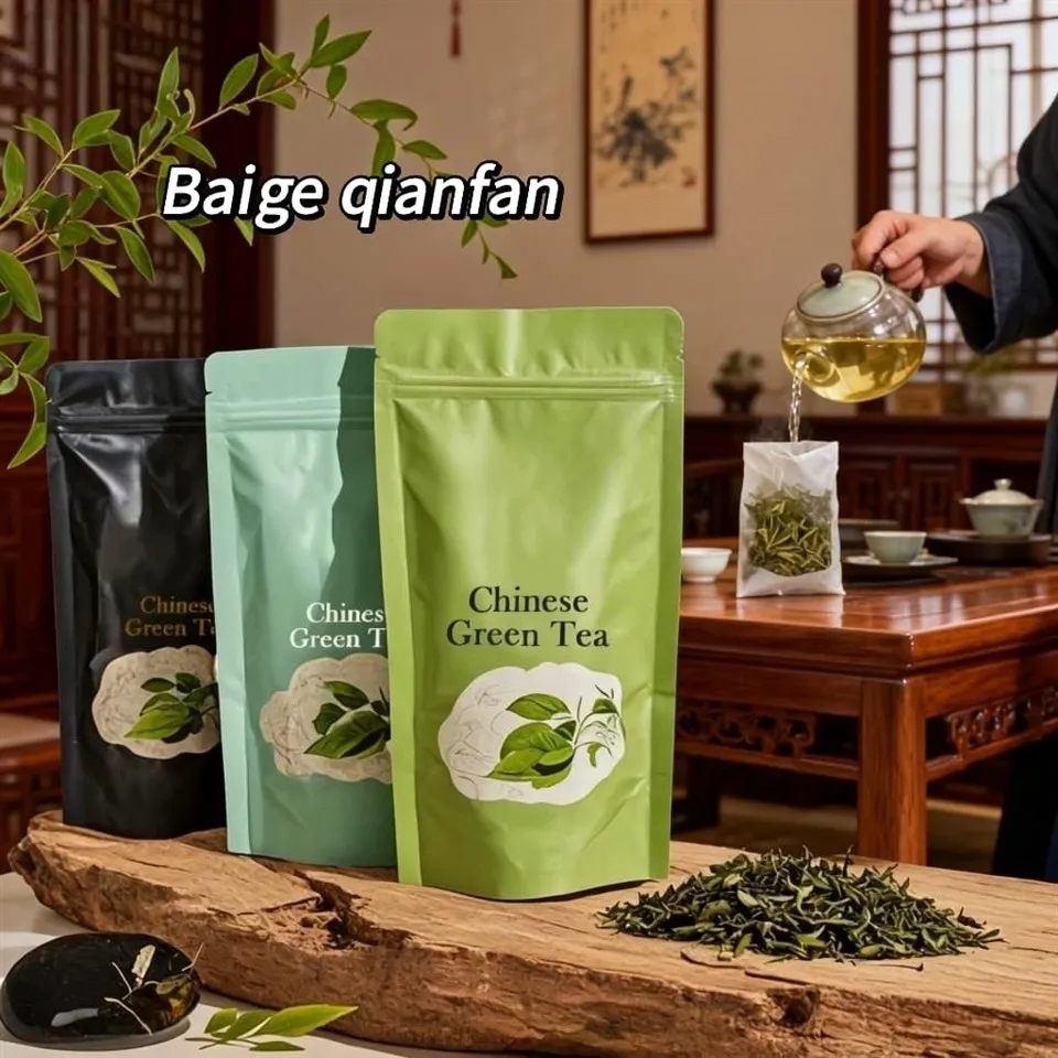 Zöld tea csomagoló tasakok