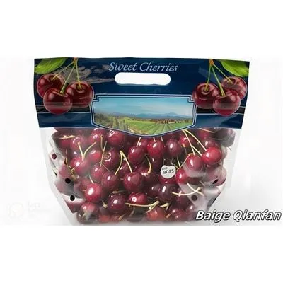 Cseresznye műanyag zacskó