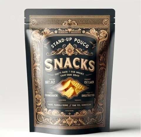 Újrazárható állótasak Élelmiszer-csomagolás Cukorka Keksz Anya Alumínium Fóliazacskó Műanyag Csomagolás Cipzáras Hőzárótáska