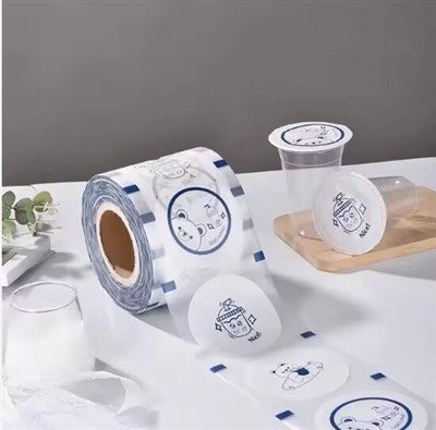 Testreszabott eldobható buborékos tea kávéital csésze csomagolófólia jégpohár tömítőfólia műanyag PP csésze tömítőfólia tekercs